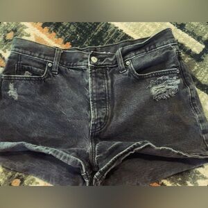 Black high rise shorts, unfortunately they no longer fit.